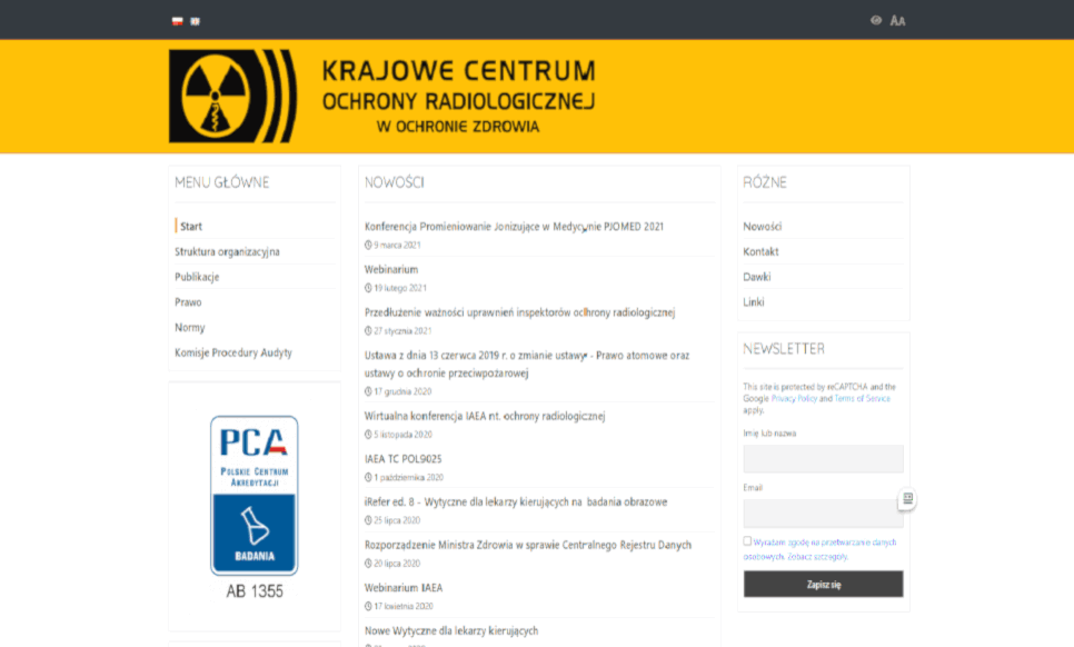 KCOR – Krajowe Centrum Ochrony Radiologicznej