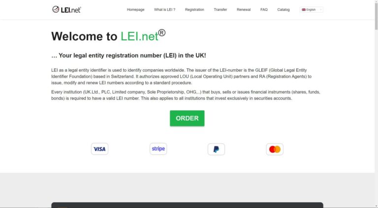 Rejestrator numerów LEI (Legal Entity Idenfier).